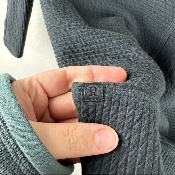 Lululemon Black Call For Cozy Long Sleeve Athleisure Dress Size 6 - Picture 6 of 7